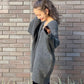 soft knit cardigan (charcoal) *JP