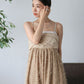 sequin design cami dress (beige) *JP