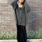 soft knit cardigan (charcoal) *JP