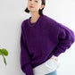 mohair blend loose knit (purple) *JP