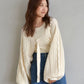 cable knit bolero set (ivory) *JP