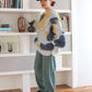 shaggy jacquard knit (blue) *JP