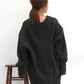 soft knit cardigan (charcoal) *JP