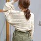 cable knit bolero set (ivory) *JP