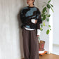 shaggy jacquard knit (brown) *JP