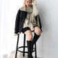 faux mouton boa coat (black) *JP