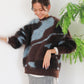 shaggy jacquard knit (brown) *JP