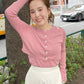 long sleeve tee set (pink) *JP