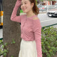 long sleeve tee set (pink) *JP