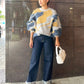 shaggy jacquard knit (blue) *JP