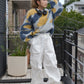 shaggy jacquard knit (blue) *JP