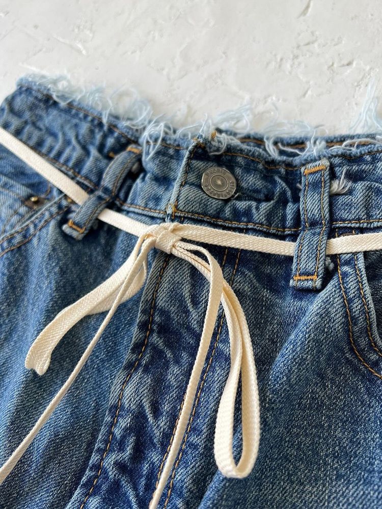 waist design loose jeans <made in Japan>