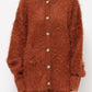 feather knit cardigan (orange) *JP