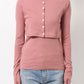 long sleeve tee set (pink) *JP