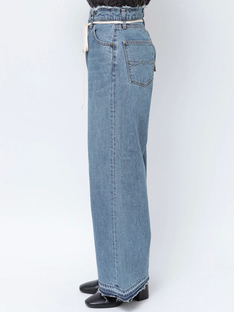 waist design loose jeans <made in Japan>