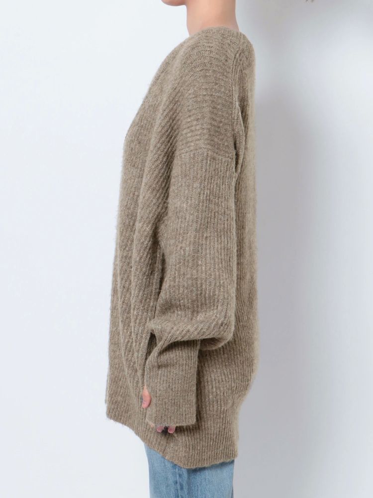 soft knit cardigan (grey) *JP