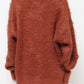 feather knit cardigan (orange) *JP