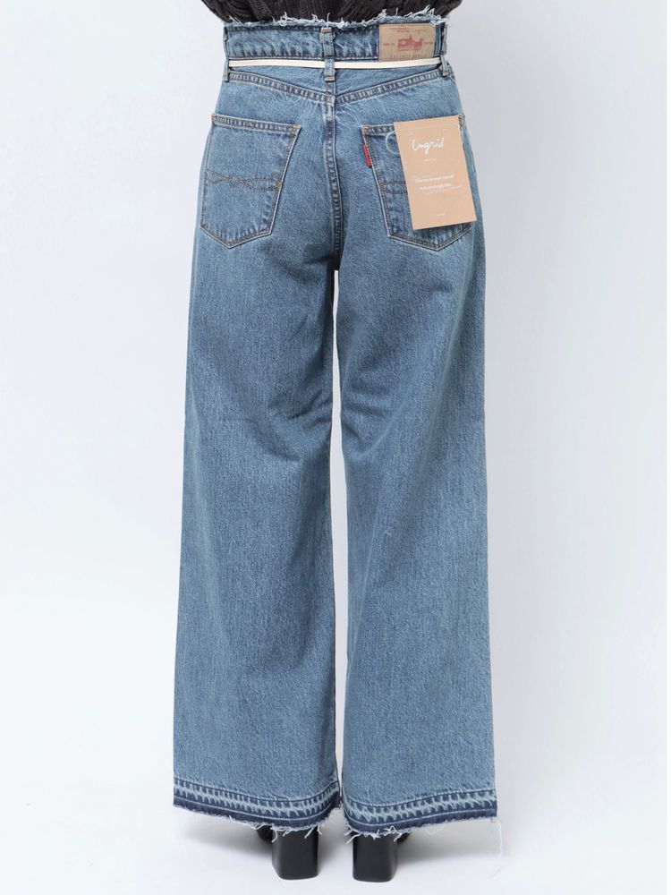 waist design loose jeans <made in Japan>