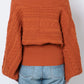 cable knit bolero set (orange) *JP