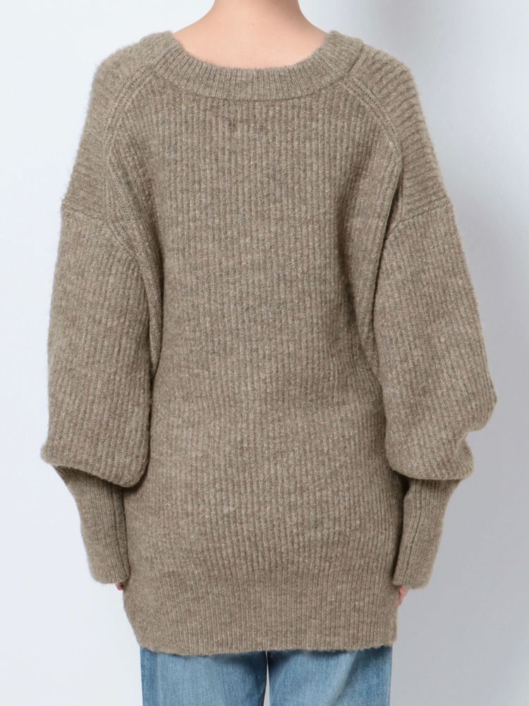 soft knit cardigan (grey) *JP