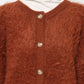 feather knit cardigan (orange) *JP