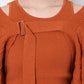 cable knit bolero set (orange) *JP