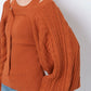 cable knit bolero set (orange) *JP