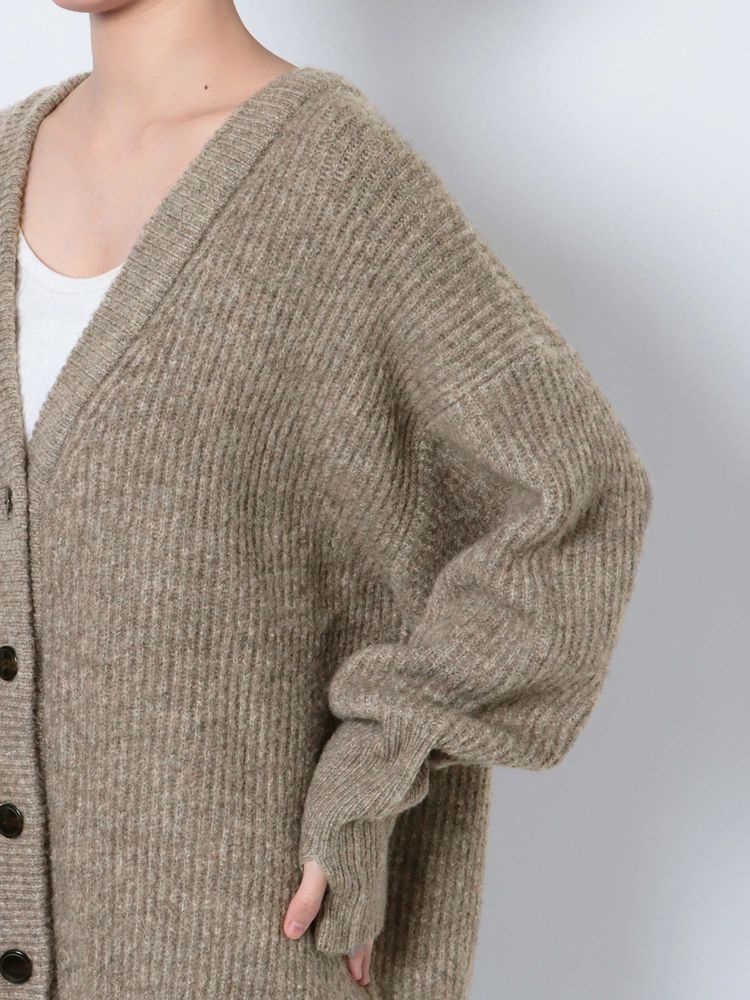 soft knit cardigan (grey) *JP