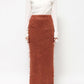 feather knit skirt (orange) *JP