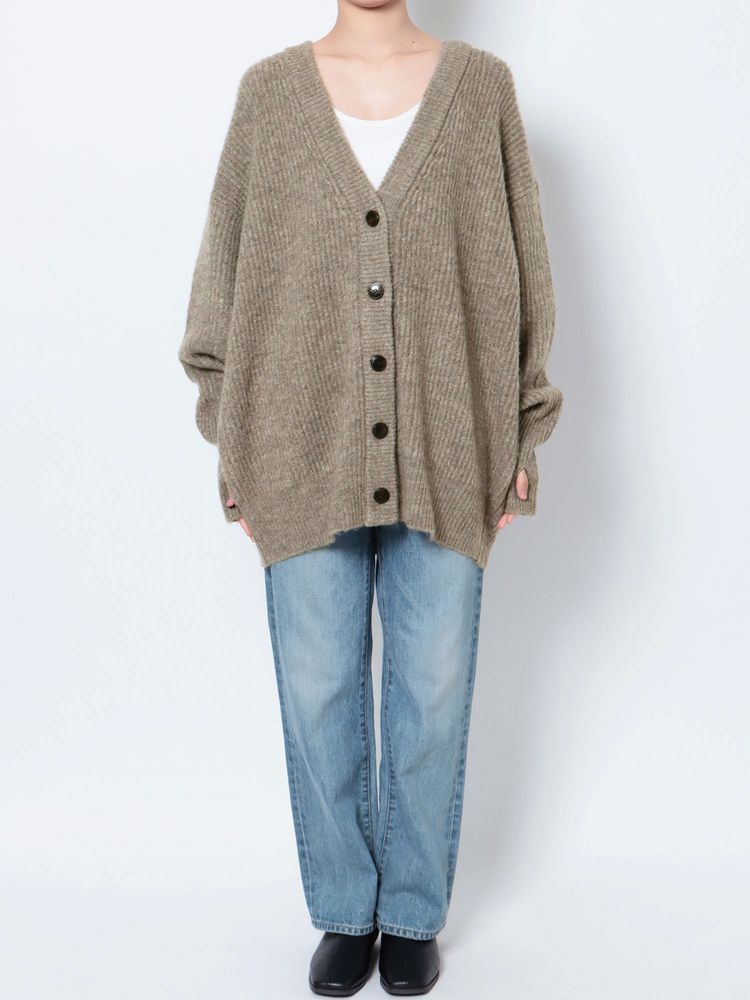 soft knit cardigan (grey) *JP