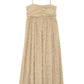 sequin design cami dress (beige) *JP