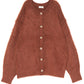 feather knit cardigan (orange) *JP