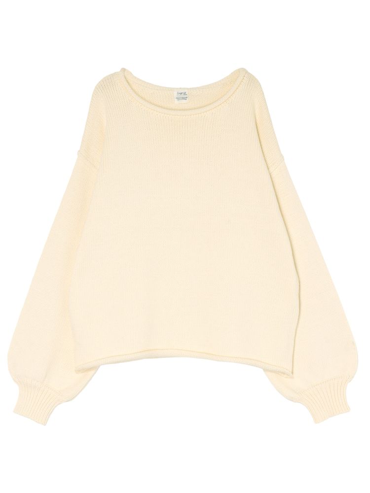 crew neck knit (ivory) *JP