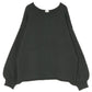 crew neck knit (charcoal) *JP