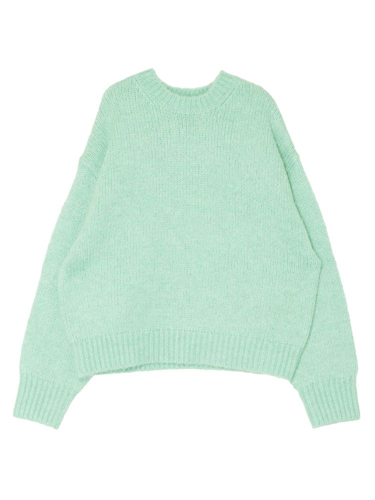 mohair blend loose knit (green) *JP