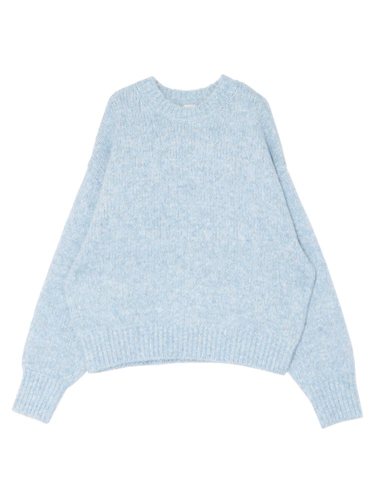 mohair blend loose knit (blue) *JP