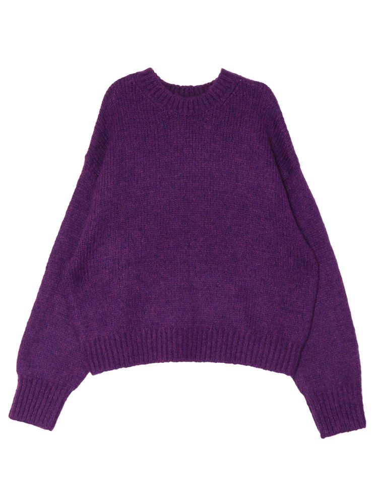 mohair blend loose knit (purple) *JP