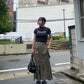 suspender maxi skirt (light khaki) *JP