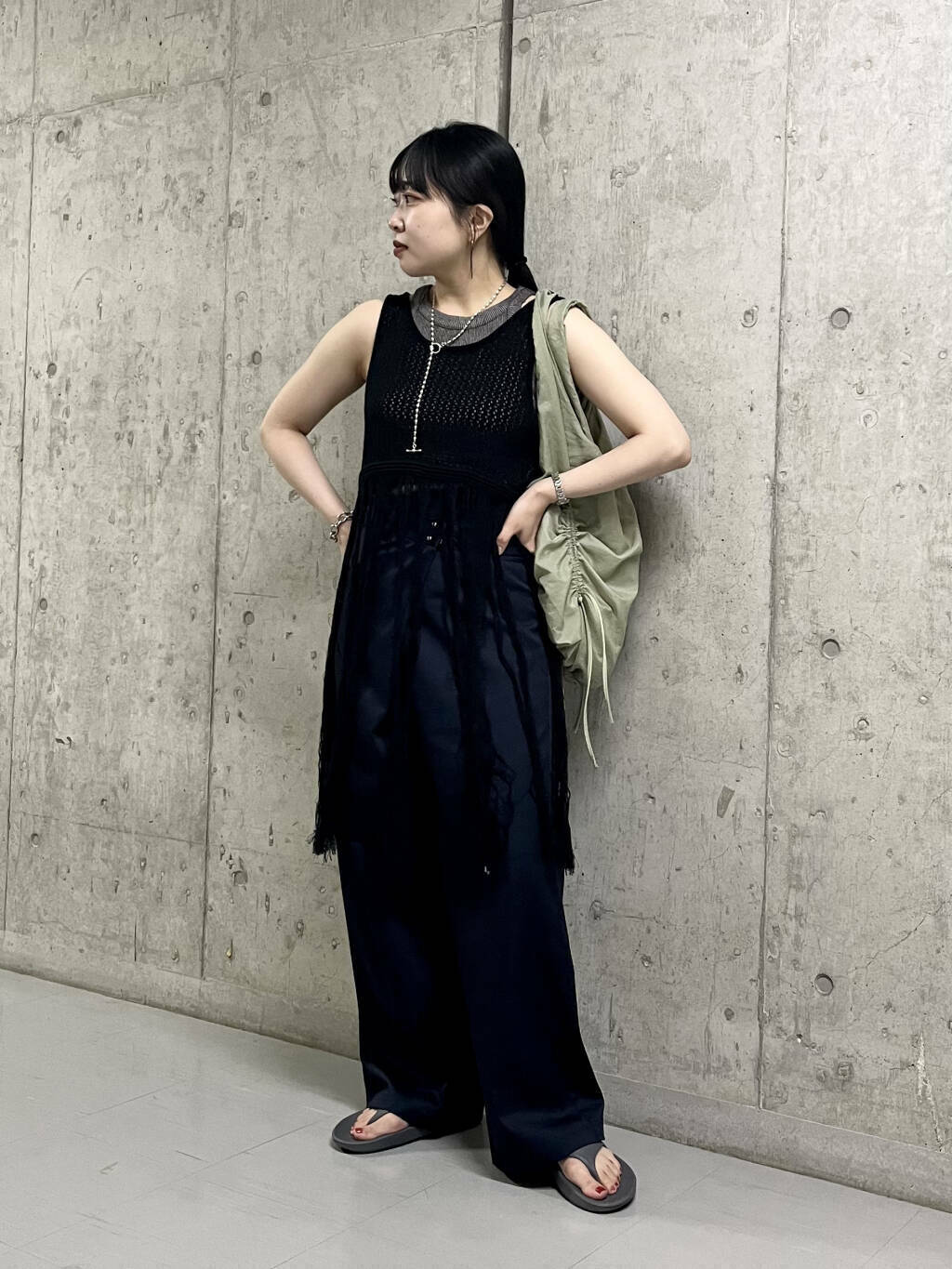 design balloon bag (khaki) *JP