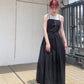 pleated camisole dress (black) *JP