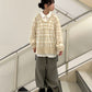 sheer check feather knit (light beige) *JP