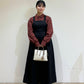 front tuck jumper skirt (black) *JP