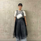 『高橋愛×KBF』frilled tulle dress (black) *JP