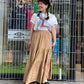 indian pin skirt (camel) *JP