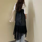 irregular lace ops (black) *JP