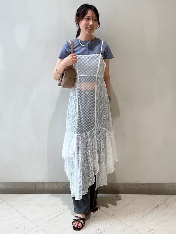 irregular lace ops (white) *JP