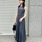 pleated camisole dress (grey) *JP