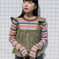 military ruched bustier (olive) *JP