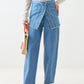 multiway denim tube top (sax blue) *JP