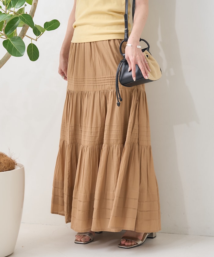 indian pin skirt (camel) *JP